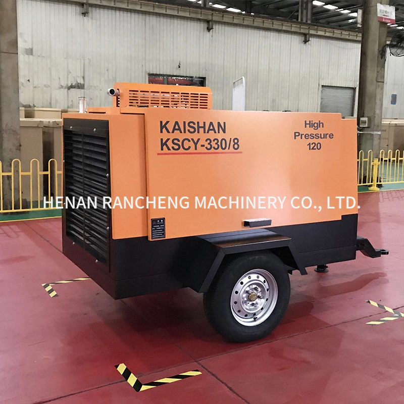 Portable Mountain Screw Air Compressor Kscy330-8 Is Used for Mining Blasting Hole Drilling Machines, Small Anchor Drilling Machines, etc