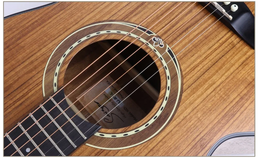 Walnut Top Acoustic Guitar Matt with Armrest