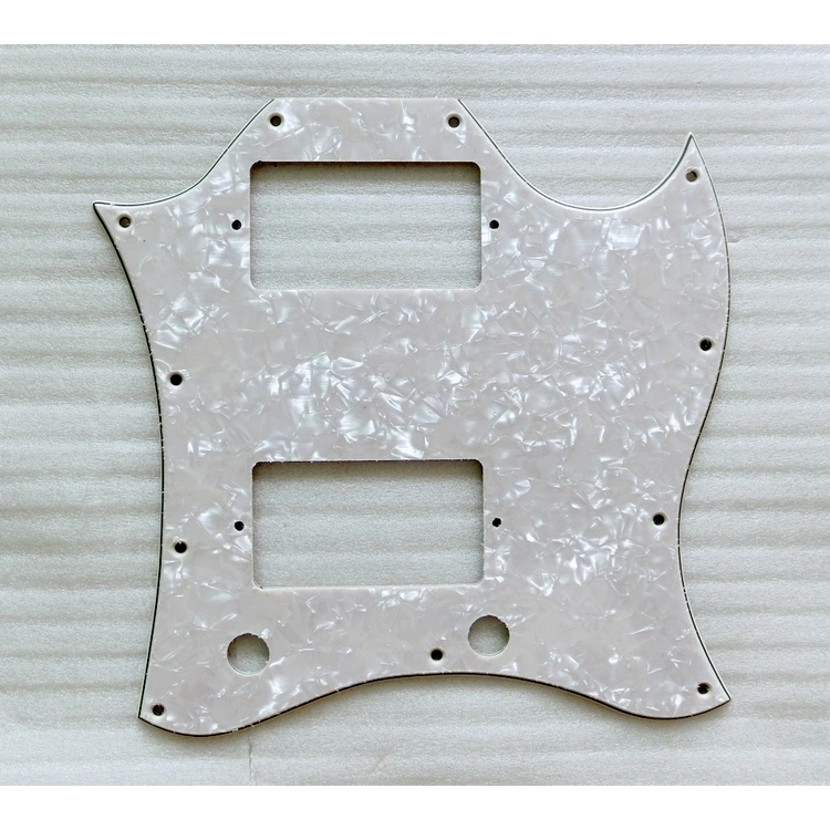 Full Size Vintage Pearloid Saga Guitar Pickguard for Sg Guitars