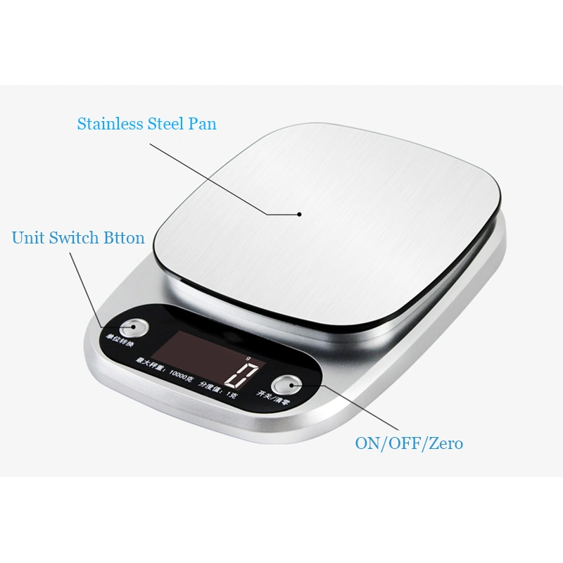 Smart New 5kg 10kg Food Weighing Sf 400A Stainless Steel Electronic Digital Kitchen Scale