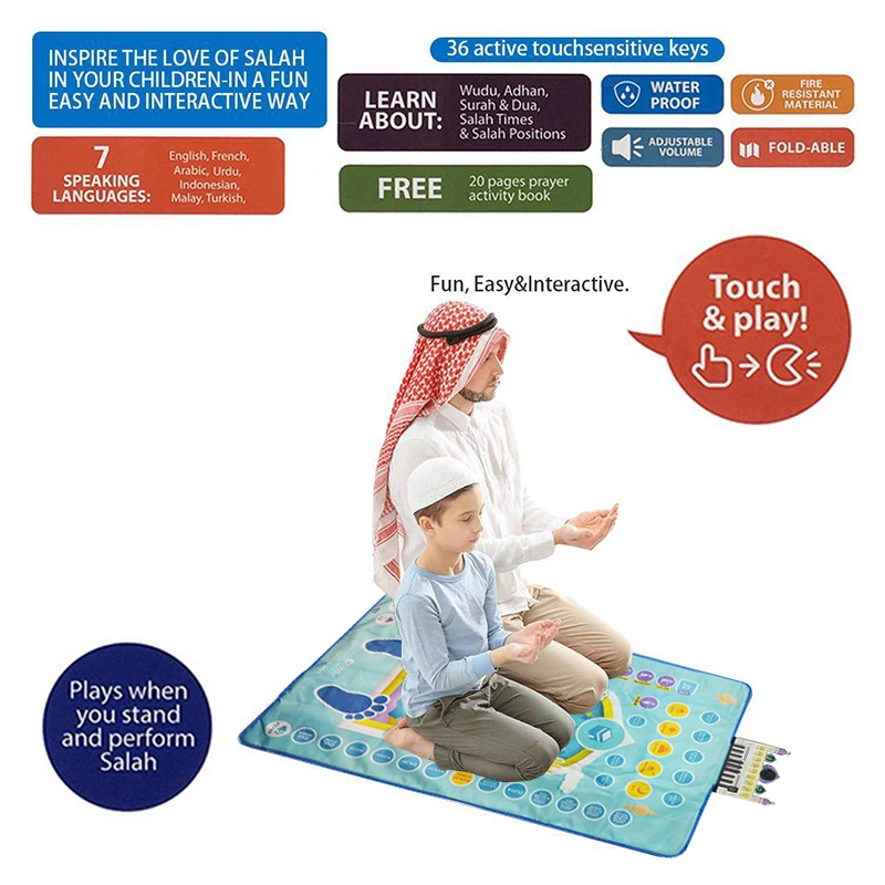 Cross-Border New Arabic Bye Blanket Children's Awen Early Education Smart Toys Electronic Prayer Mat