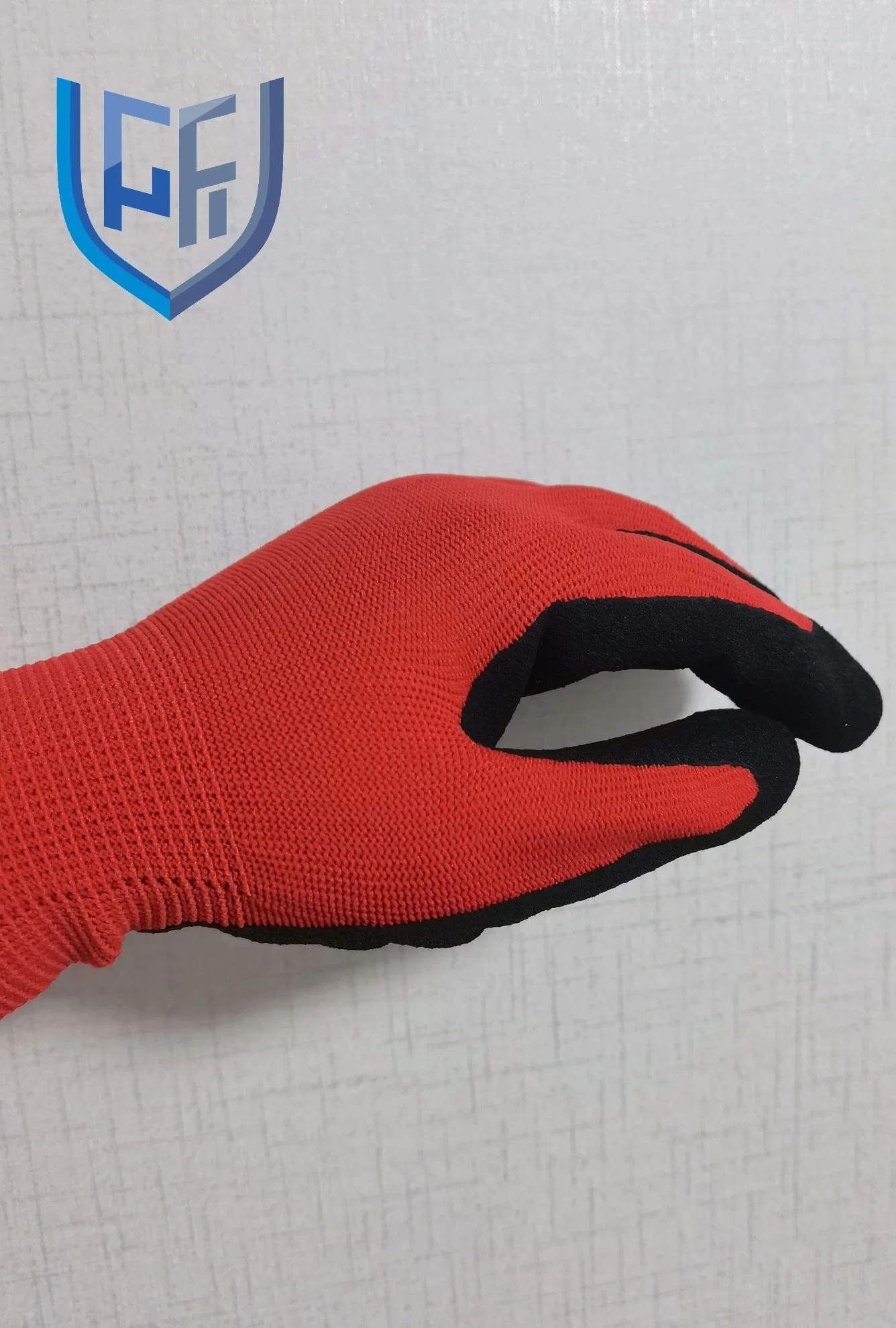 Populaires 13G en nylon souple Gants enduits à base de nitrile travaillant la main