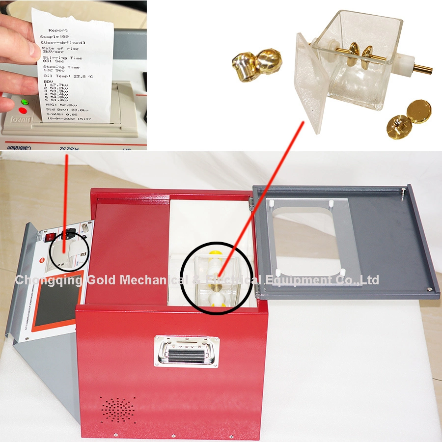 IEC60156 Transformer Oil Tester Automatic 80kv Bdv Oil Dielectric Strength Tester