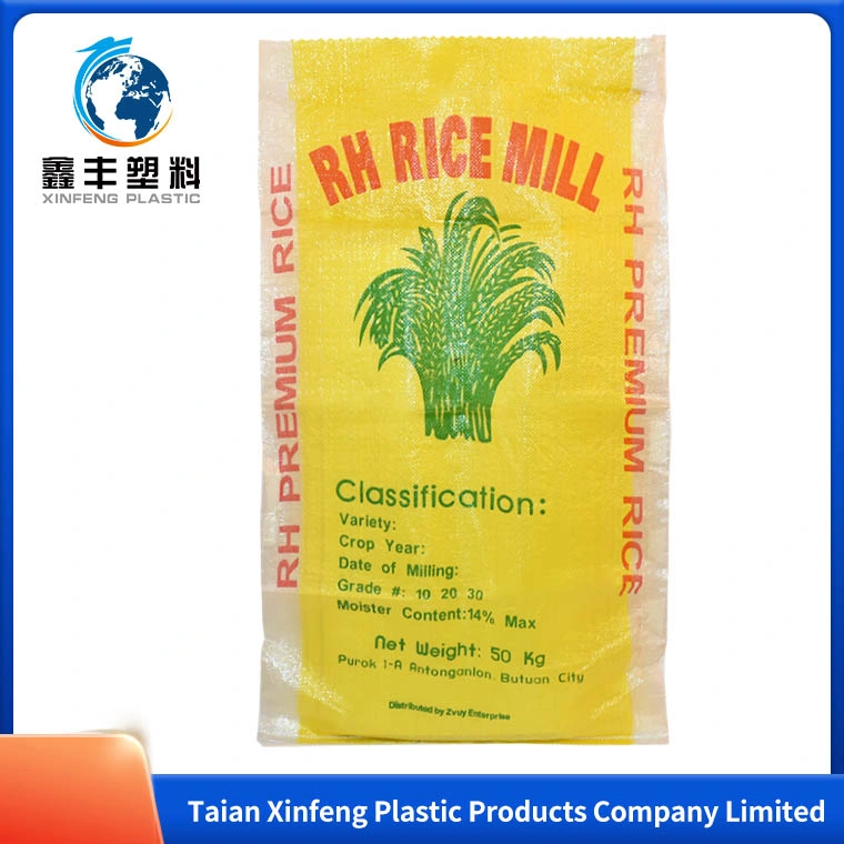 China personalizados plásticos CE 5 kg de peso 20kg 25kg 50kg 100kg de azúcar mijo, arroz, alimento alimentación semillas fertilizantes envases de polipropileno bolsas de colores de impresión