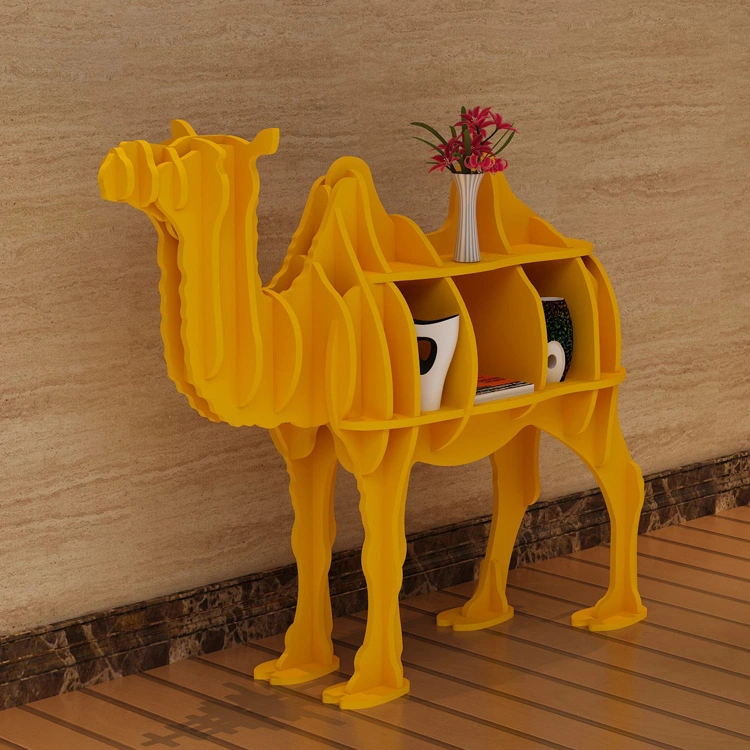 Wooden Animal Style Free Standing Display Rack Home Office Children Furniture