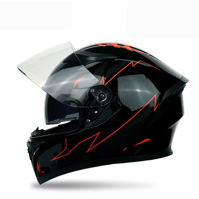 ABS Street Bike Offroad Adult motocicleta Helmet de cara completa
