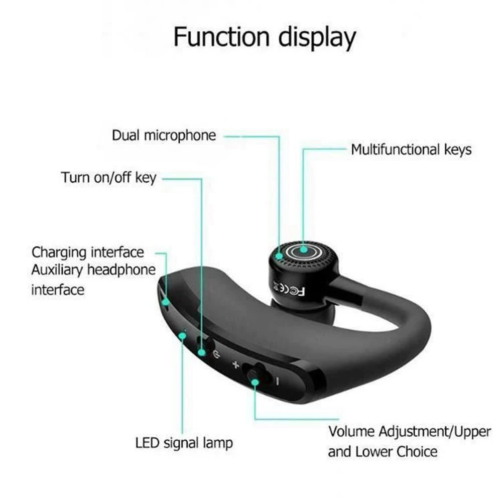 Auscultadores desportivos para auriculares para uso profissional Mini-auricular sem fios Bluetooths