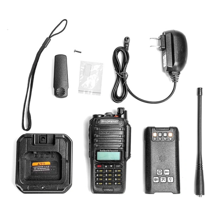 VHF عالي القدرة الأصلي من Baofeng UV-9r Plus WaterProof ووكي Talkie Talkie UHF Baofeng UV 9rplus ووكي توكي المحمول باليد ثنائي النطاق