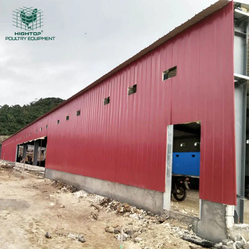 Diseño de panel modular de acero de la luz de la casa de aves de corral con rápido y fácil instalación