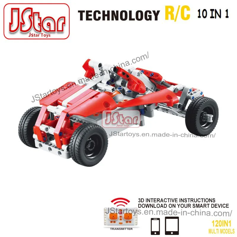 Jstar Technology RC 10in1 Assembly 191PCS Building Blocks Stem Technic DIY Bricks Blocks Sets for Kids Learning Engineering Construction Toys Blocks Sets