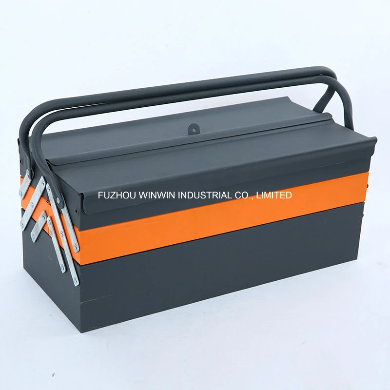 Hand Held Steel Toolbox, Powder Coated Hand Tool Box, Mechanic Hand Tool Set Box (WW-TB302G)