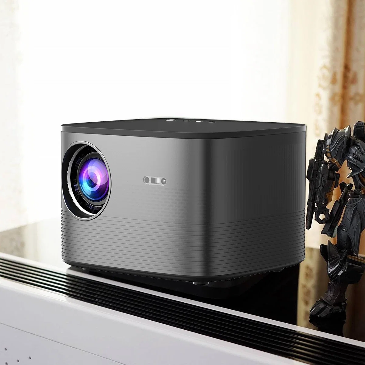 New Design of Intelligent Mobile Projector 1080P LCD WiFi LED Home Theater Cinema 4K Projector