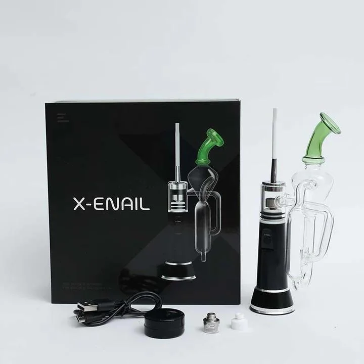 2023 cigarros eletrónicos mais vendidos X-Enail Hookah Kit de cera concentrado Dry Herb Vaporizer Budder DAB Rig Factory preço por grosso