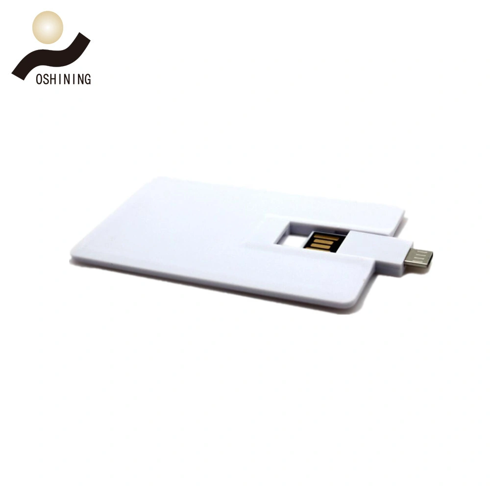 Customized Plastic OTG Type-C Credit Card USB Memory Drive 2.0 3.0