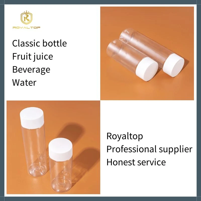 Disposable Plastic Pte Packaging Bottles Airtight Cap Plastic Bottle for Juice and Mineral Water