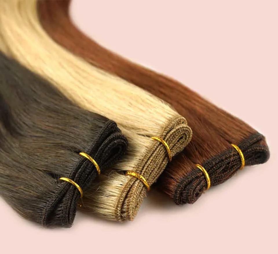 Wholesale Brown Color High Quality Human Remy Hair Weft