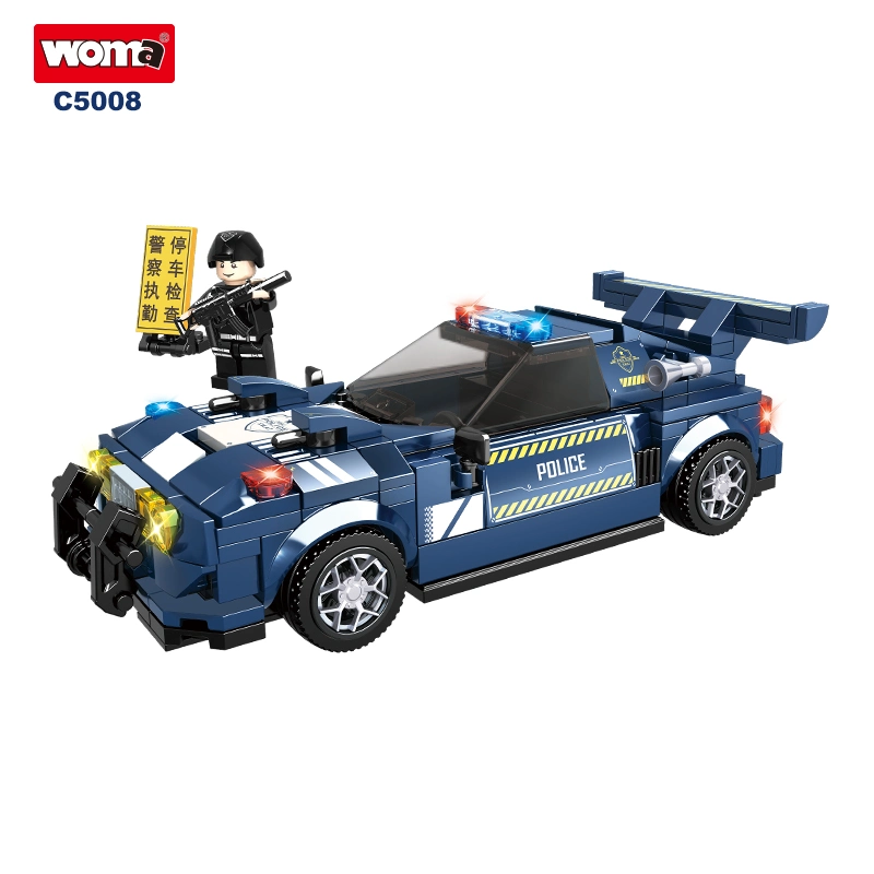 Woma Toy C5008 Venda a retalho Personalizar plástico de brinquedos para educação infantil Especial Swat Team Student Swat Car Building Blocks Brick Set Oferta para criança