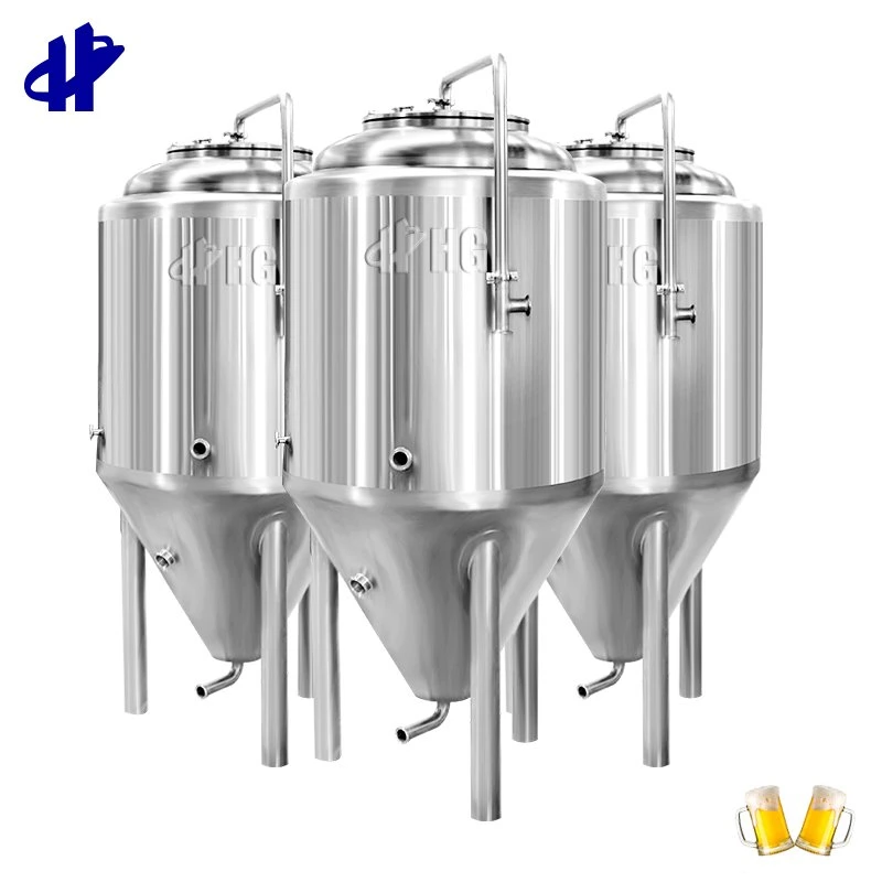 Fermenteur conique de la chemise d'eau de refroidissement cuve de fermentation 200L 300L 400L Réservoir de bière