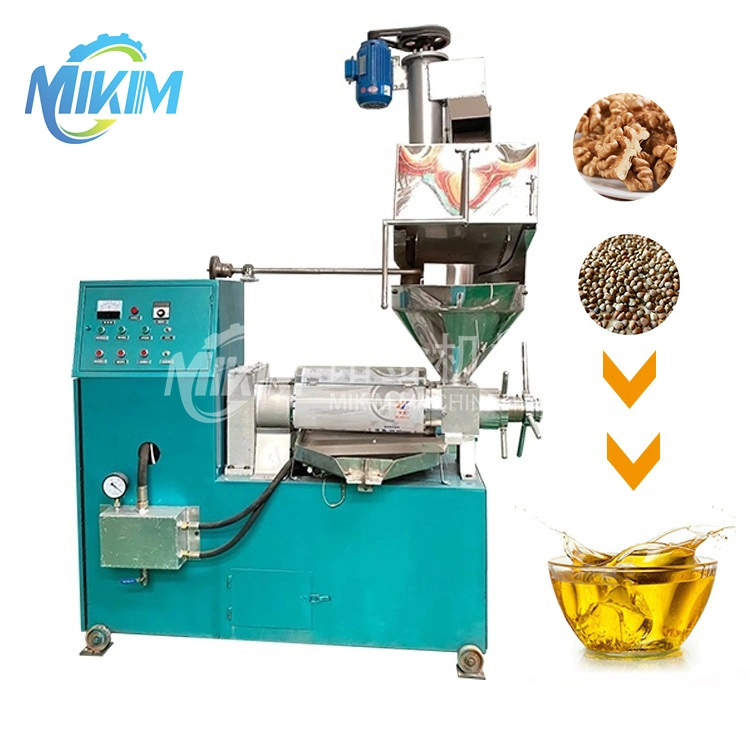 Grape Seed Oil Press Machine Screw Oil Exaction Sesame Nuts Seed Sunflower Peanuts Oil Expressers Oil Expeller Making Processing Machine