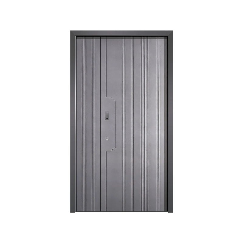 Jhr Stone Pillar Entrance Doors Glass Door