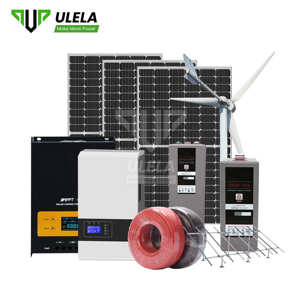 Ulela 1000 Vatios generador solar Solar el sistema de alta calidad de fabricación de 5kw fuera de la Red China híbrido 5kw fuera de la red Híbrida solar y eólica Sistema Inversor