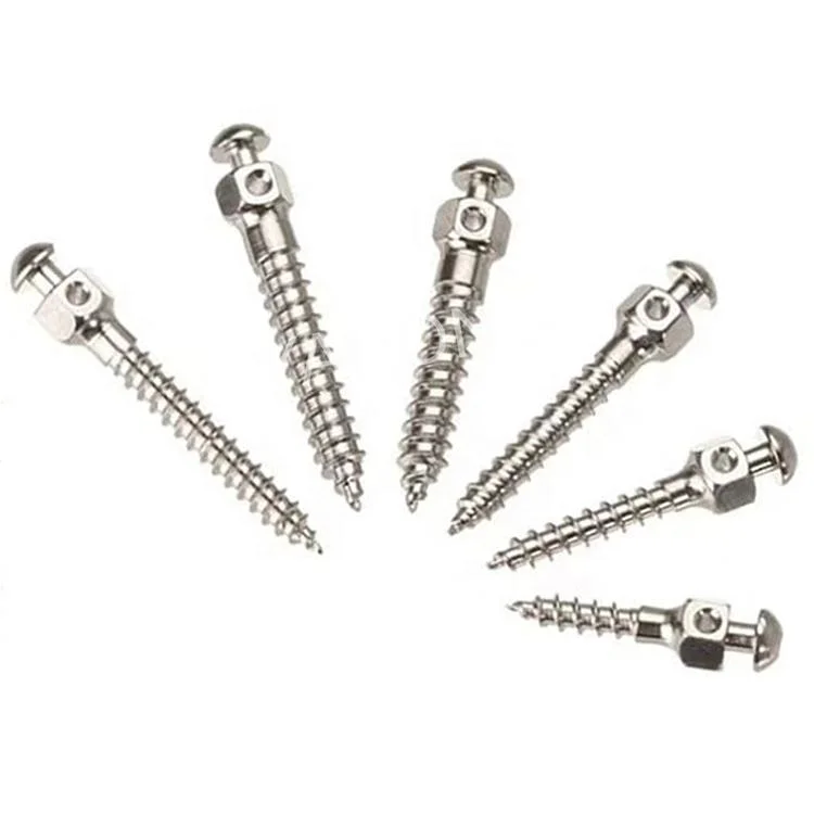 2.0X8mm TC4 en alliage de titane dentaire Micro vis d'ancrage orthodontique Implants Mini vis Anchorage 5pis/Pack