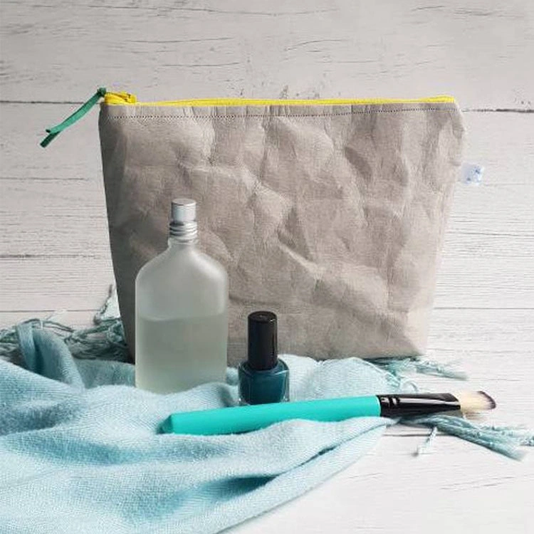 Chiterion Eco-Friendly Washable Kraft Paper Pouch Purse Pencil Case Cosmetic Bag