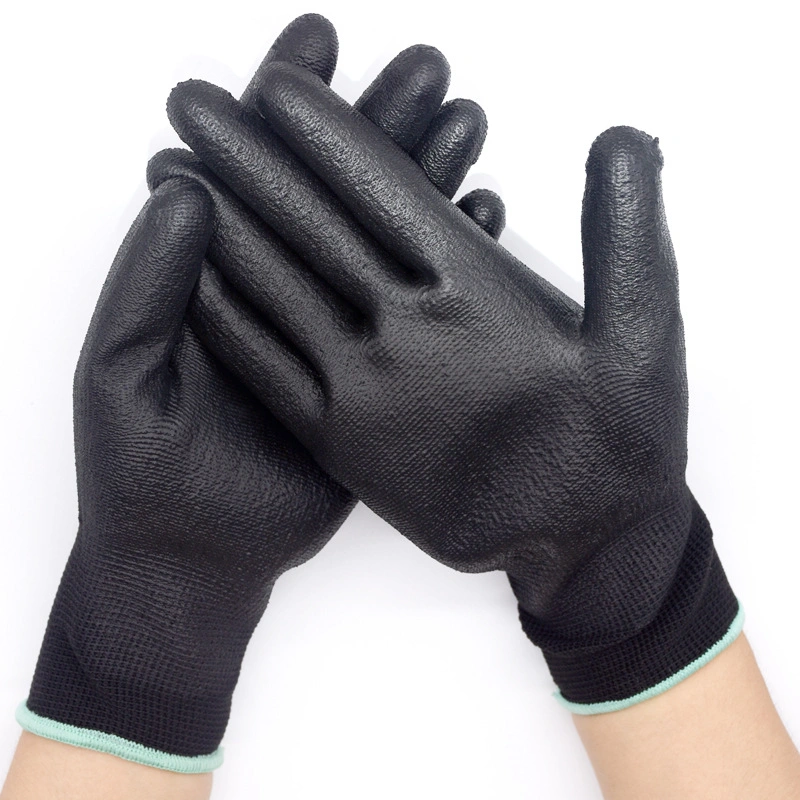 Best Selling Anti Static Safety Industrial Electrical White Nylon Long Life PU Palm Coated PU Dipped Working Gloves