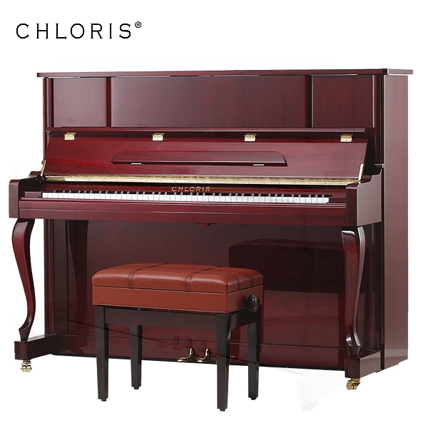 Chloris Mahogany Wooden Upright Piano Hu-123m with Stool
