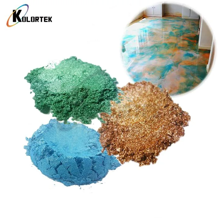 Metallic Blue Mica Powder Coating Paint for Sale