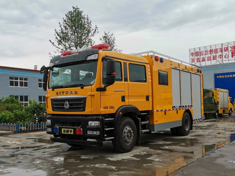 Used Sinotruk 4X4 Large Flow Flood Control Drainage Vehicle for Emergency Rescue