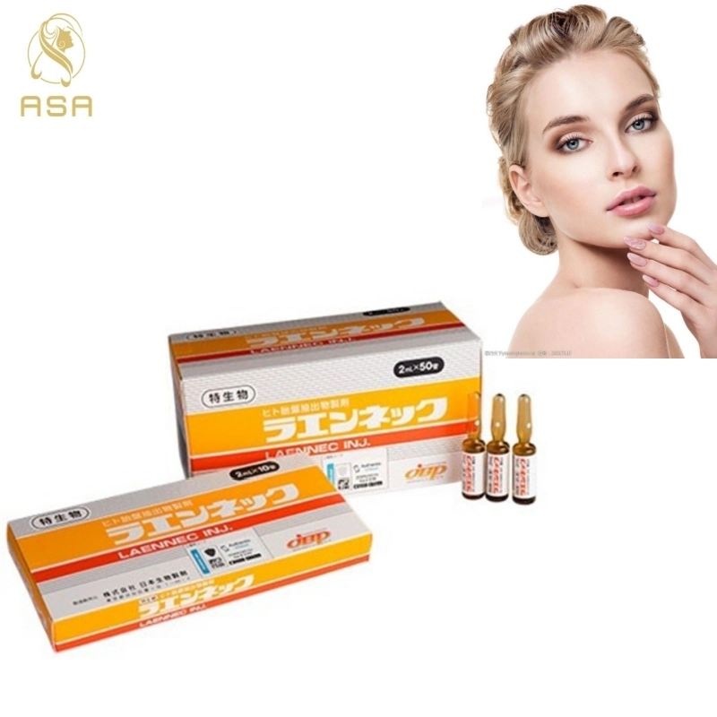 Japón Melsmon Injection 50AMP Skin Whitenning Glutax Laennec (2ml*50AMPS) humano Placenta blanqueando Anti-Envejecimiento Reparación AntiEnvejecimiento Moisturizing