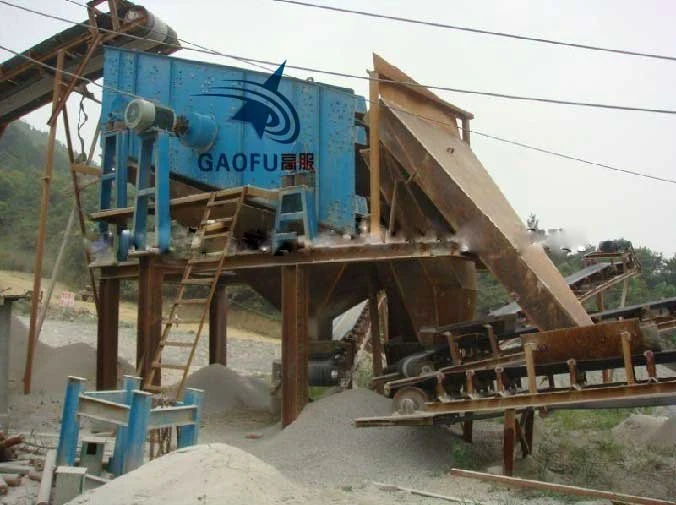 Carbón pantalla de vibración gravilla redonda acero al carbono máquina de Sieving