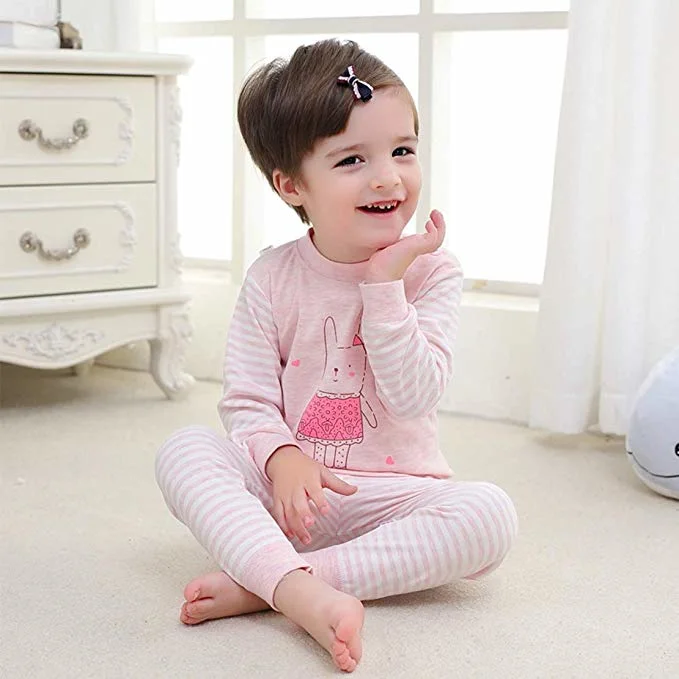 Toddler Apparel Wear Baby's Clothing Pajamas Set Long Sleeve Sleepwear