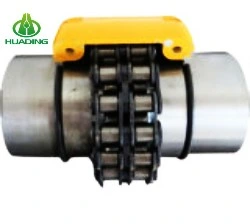 Huading Gl Type Roller Chain Couplings Duplex Chain Cover Transmission Industrial Coupling