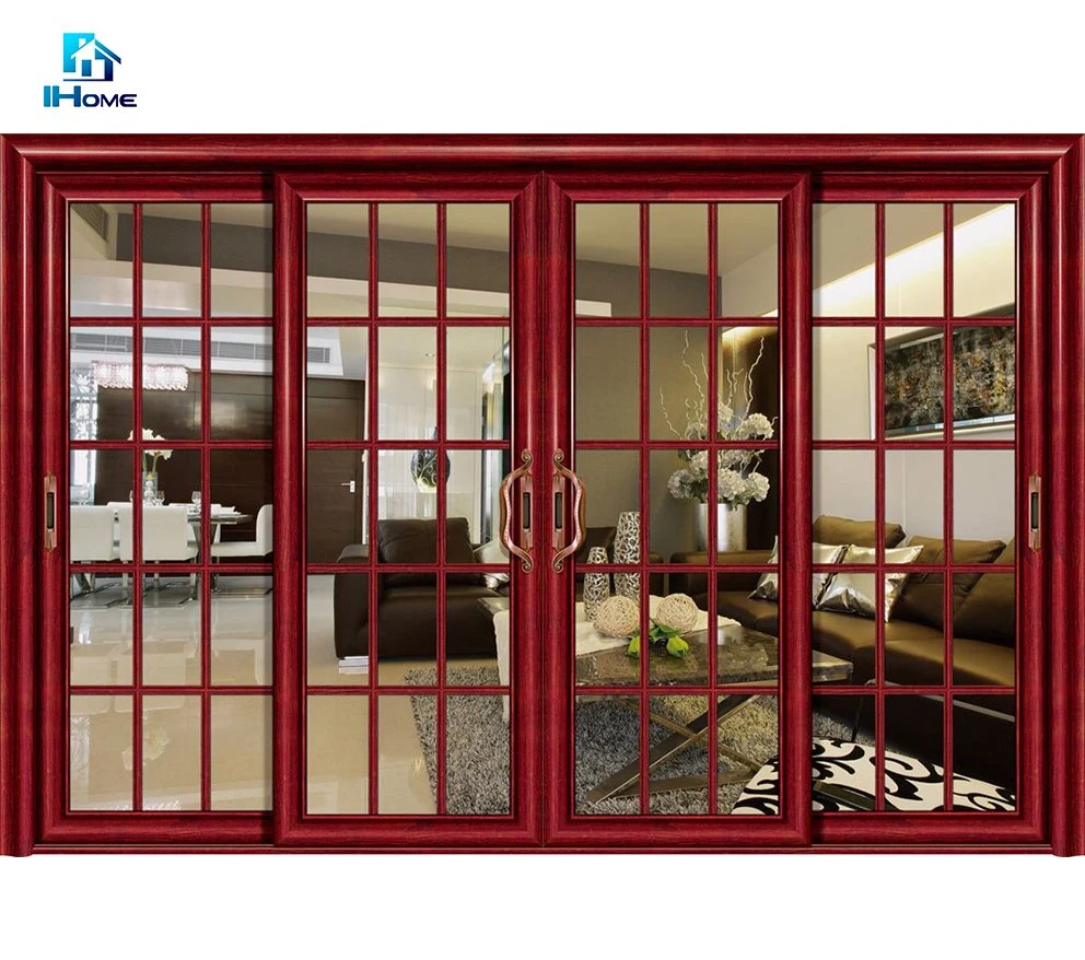 20year Warranty Glass Australia Standard Hotel Aluminum Custom Slide Door with Grids for Sale