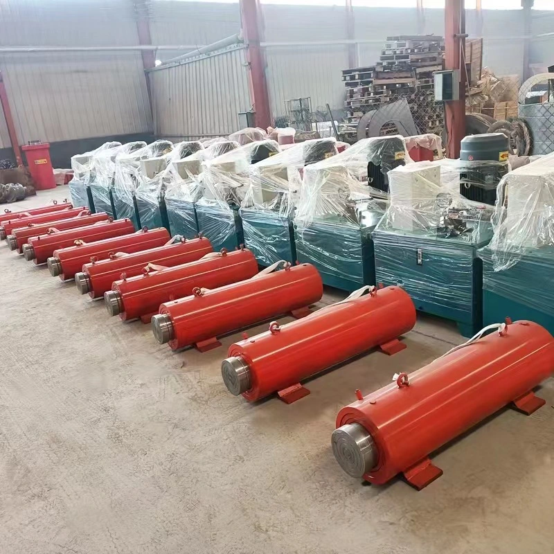 Single Long Stroke Multistage Double Action Horizontal Pushing Hydraulic Cylinder