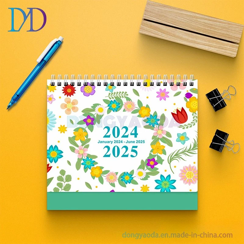 2024 Regalo de Navidad Mesa personalizada Calendario Escritorio Soporte Calendario Mayorista/Proveedors