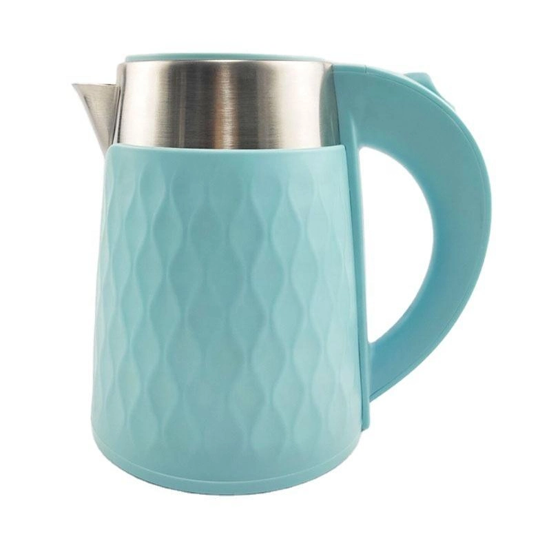 Light Blue 1.8L Double Wall 201ss Home Health Electric Household Appliance Electric Kettle