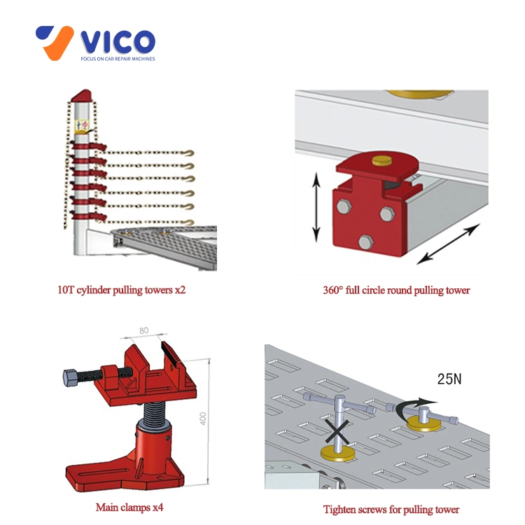 Chassis Repair Bench System Car Straightening Frame Machine Automotive Collision Benchrack