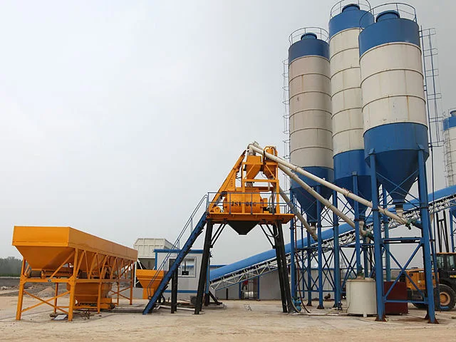 Hzs 25 60 90 120 Matériel de station de mélange de béton Ready Mix Concrete Batching Plant Prix de la machine