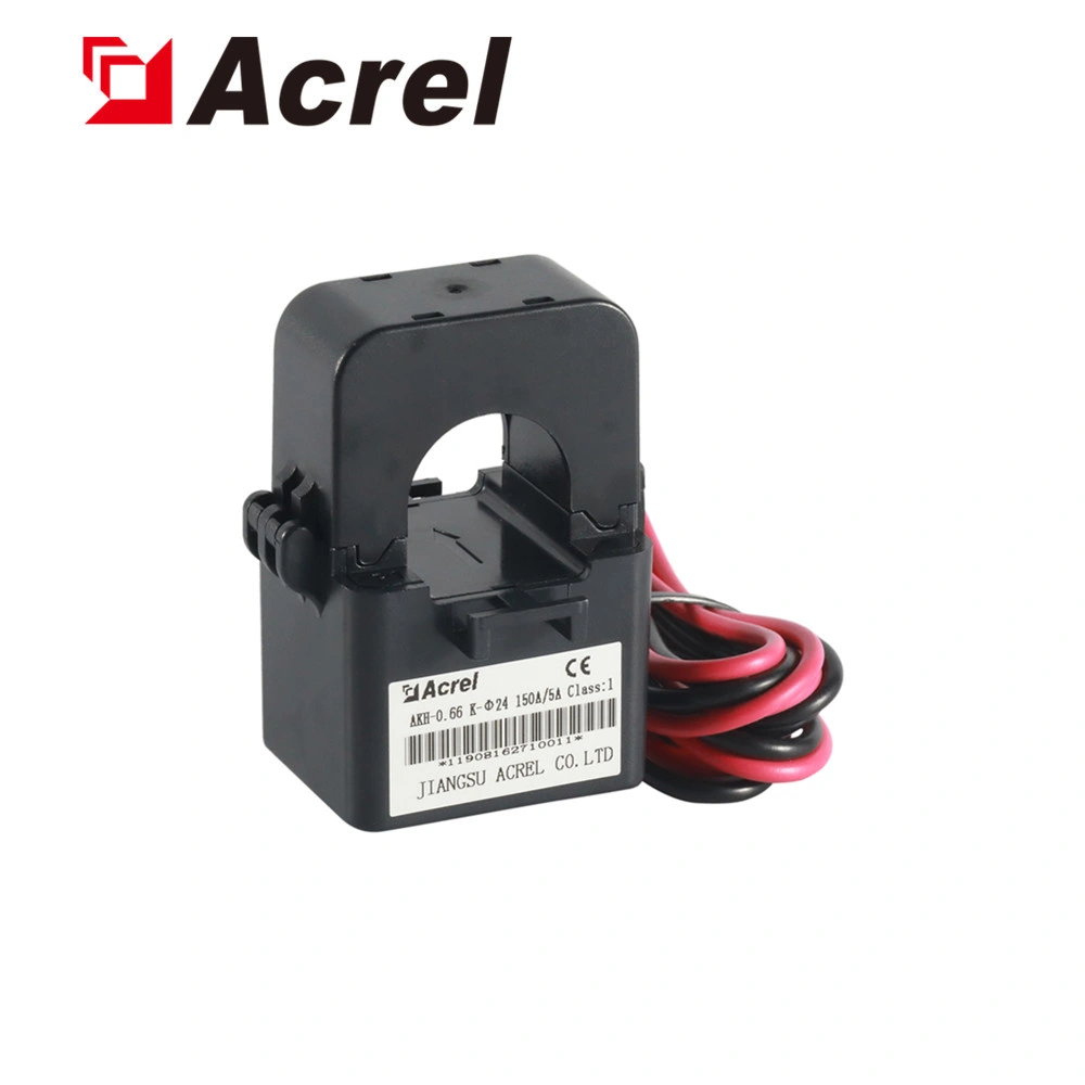 Acrel 0,66 Kv toroidal de baja tensión de transformador de corriente de núcleo dividido ir a través de cable Akh-0.66-K-24 150/5A