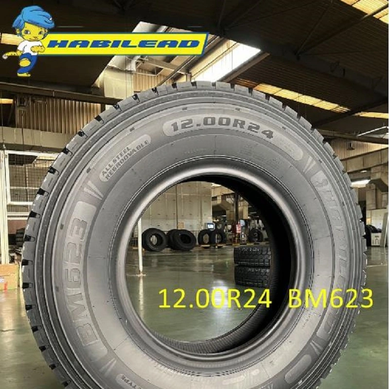 Wholesale/Supplierr Habilead Factory Tyre 12.00r24 1200 24 Bm623/Br921/Bo639 20pr 160/157K off Road Blocks Pattern Drive Position Traction Truck and Bus Radial Tire