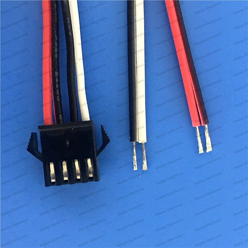 2.5mm Sm 4-Pin Female Connector Plug Extension Wire, Tail Stripping on The Tin 5mm