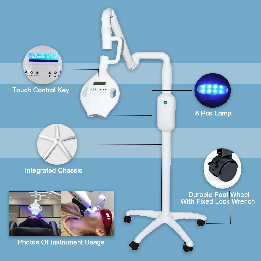 CE Tooth Bleaching Lamp Machine LED Light 40W Portable Dental Teeth Whitening Machine