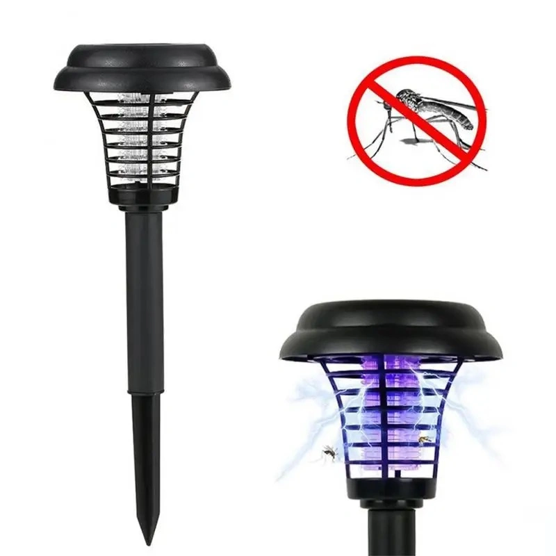 Lámpara LED Solar Matamoscas asesino de mosquitos Solar al aire libre Zapper Luz para interiores y exteriores