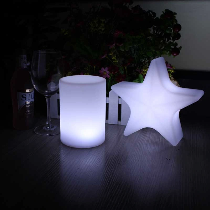 16colors Portable Plastic Hotel Bedside Lamp Home Decor Lighting Table Lamp