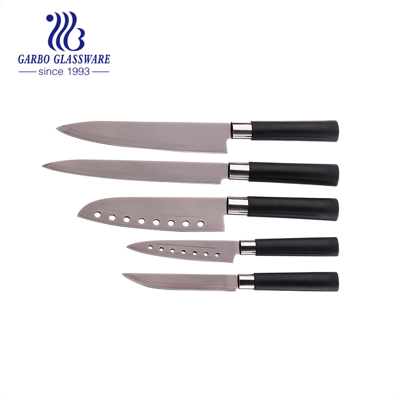 Wholesale/Supplier Mirror Polished Plastic Handle Grey Colored Stainless Steel 8inch Chef Knife for Kitchen Kwdj020ck