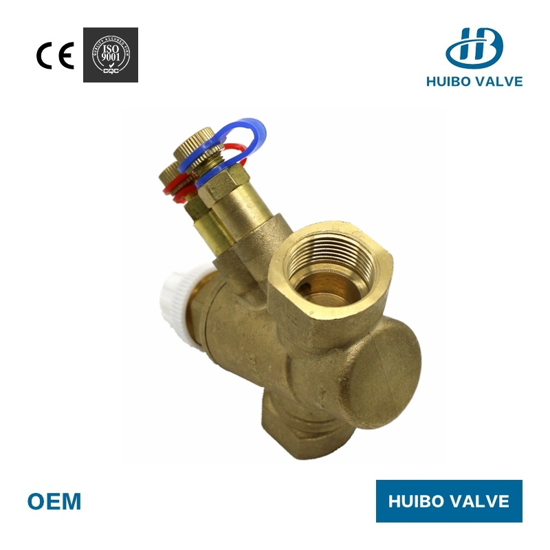 Straight Calibrated Auto Dynamic 3/4''-1''inch Brass Balance Valves