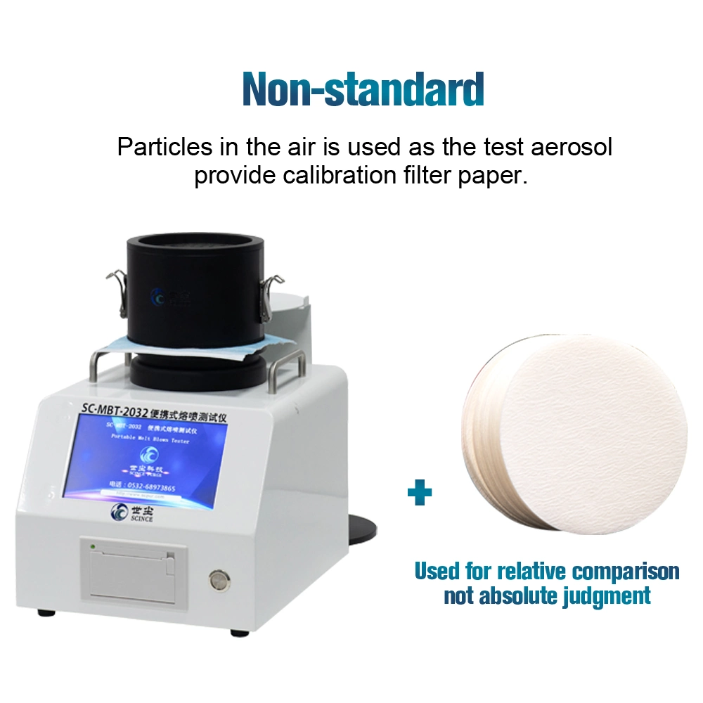 Portable Melt-Blown Fabric Particle Filtration Test Instrument for Filter Efficiency